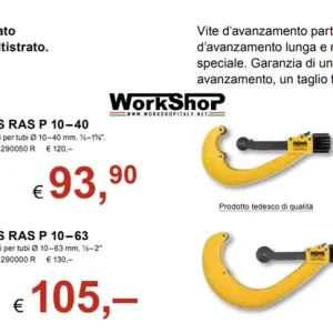 Tagliatubi rinforzato Rems per taglio plastiche e multistrato RAS P Mega-Angebot