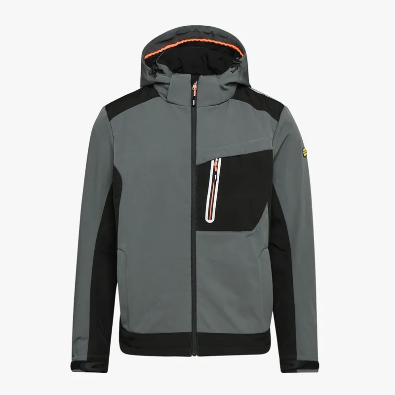 Giacca da lavoro Diadora utility Soft Shell TECH CARBON grigio asfalto Schneller Versand