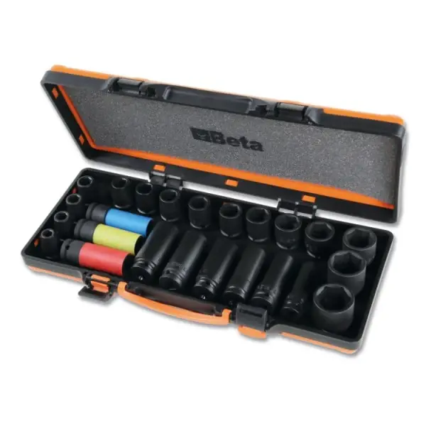 Neu Im Sortiment Set 24 chiavi bussola Macchina 1/2" fosfatate Beta 720/C24
