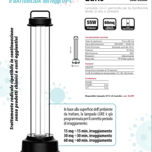 Rabatt CFG Luke Lampada UV-C germicida per la disinfezione di aria e ambiente