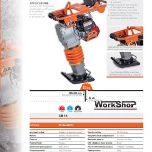 Battitrice Vibro Costipatore Verticale Norton Clipper NEW CR 16 Markenware