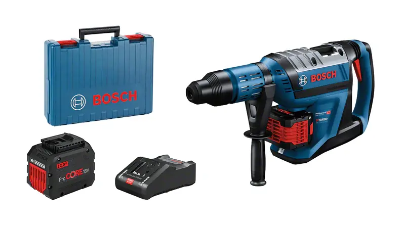 Must-Have Martello perforatore a batteria BITURBO SDS max GBH 18V-45 C Bosch Professional 12ah