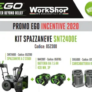 Top-Preis Spazzaneve a batteria Ego SNT2400E + 2 BATTERIE 7,5AH + 2 CARICABATTERIE
