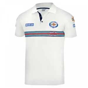 Garantierte Lieferung Polo Sparco Martini Racing Bianco
