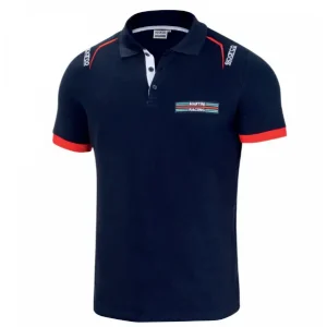 Angebot Polo EMBROIDERIES Sparco Martini Racing blu