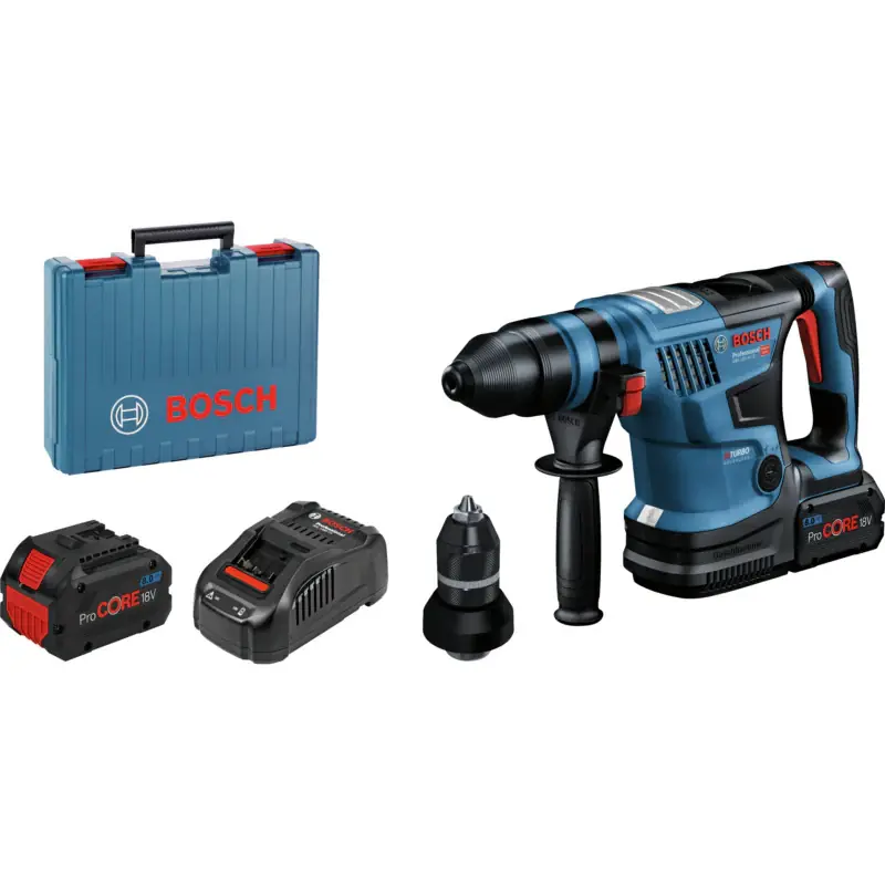 Preisreduziert Martello perforatore BITURBO SDS plus Bosch GBH 18V-34 CF Professional 8ah set