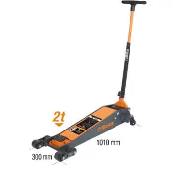 Sollevatore idraulico grande alzata a 6 ruote da 2 tonnellate Beta 3030H/2T Highlight