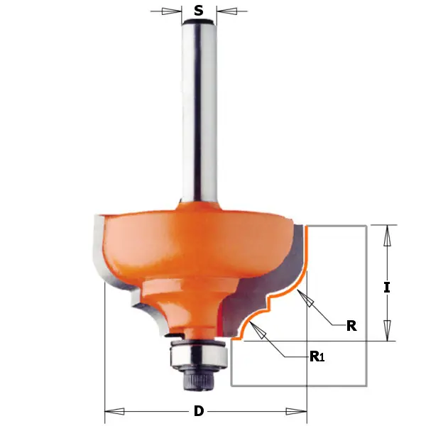 Günstig Fresa Legno Cmt gambo 6mm 745.350.11