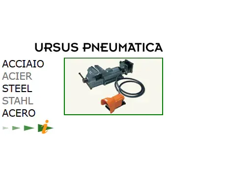 Morsa Acciaio URSUS pneumatica FZA 120mm Super-Preis