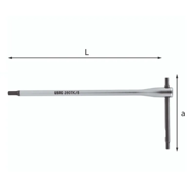 T wrench with sliding sleeper - Usag 280 TK Markenprodukt