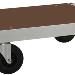 Platform trolley Electro galvanised / MDF, black 900 x 600 x 300 Schneller Versand
