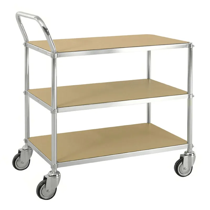 Electro galvanised ESD table trolley 3 shelves, LxWxH (mm) 850x435x950 Aktuell