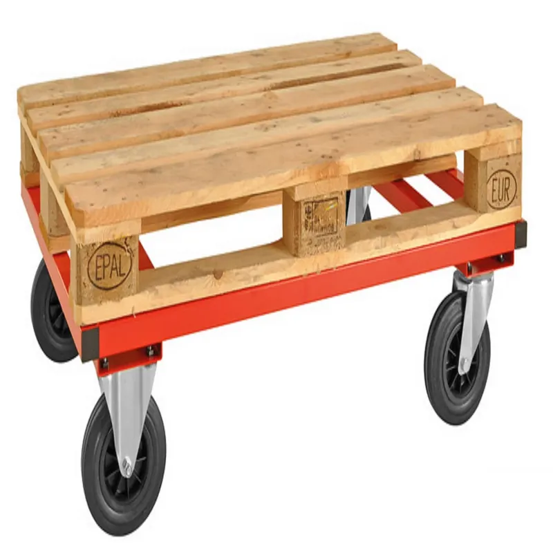 Red Pallet trolley L x W X H (mm) 1200 x 1000 x 305 - Kongamek Billig