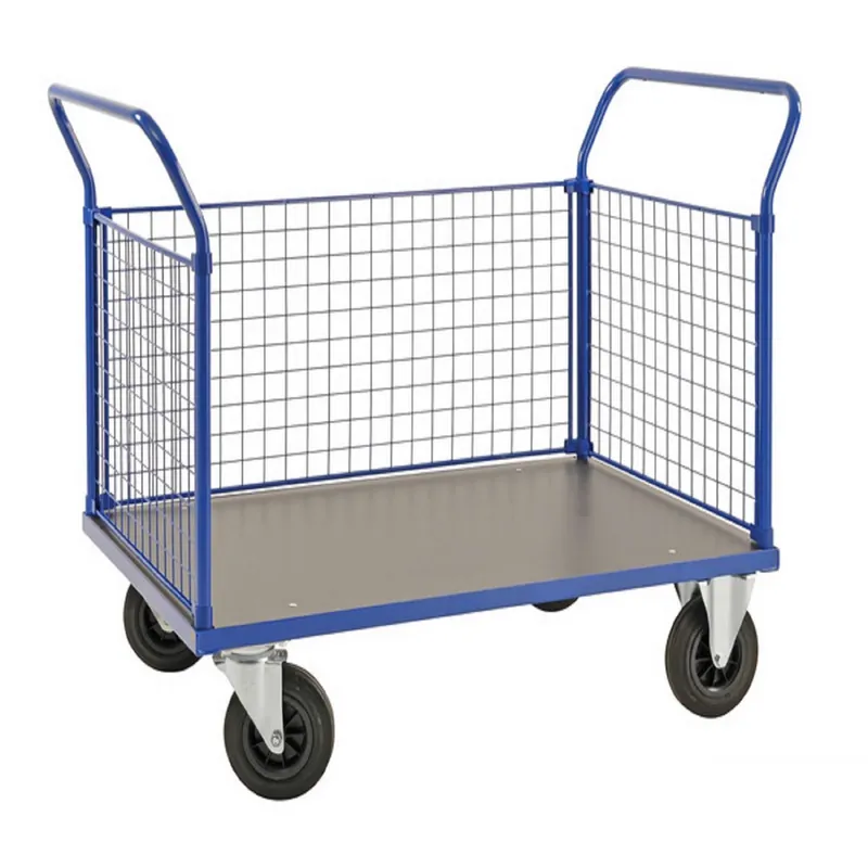 3 Panels Platform truck LxWxH(mm) 1166x700x1020, castors: 2 fixed 2 swivel Preisreduziert