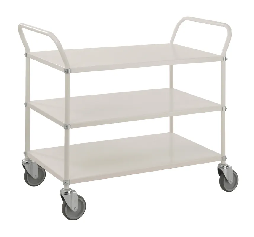 White Trolley with 3 shelves L x W x H (mm) 1080 x 480 x 940 - Kongamek Heißes Angebot