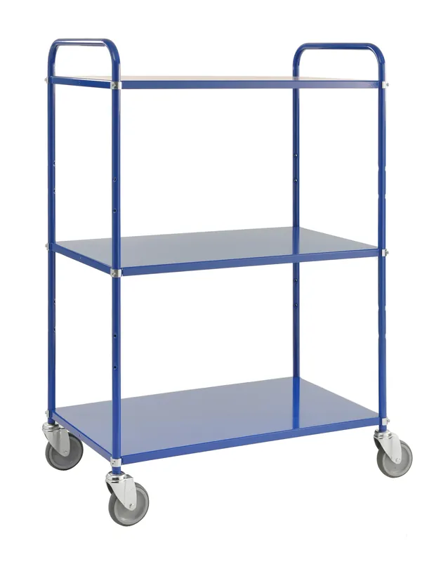 Light shelf Blue trolley with 3 shelves L x W x H (mm) 980 x 585 x 1445 Kracherpreis