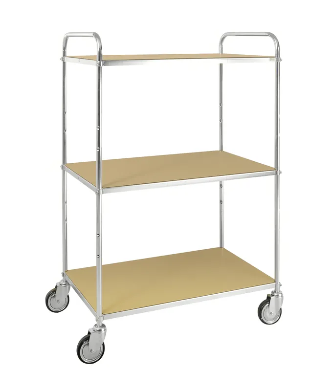 Online Kaufen ESD shelf trolley 3 shelves L x W x H (mm) 980 x 585 x 1445 - Kongamek