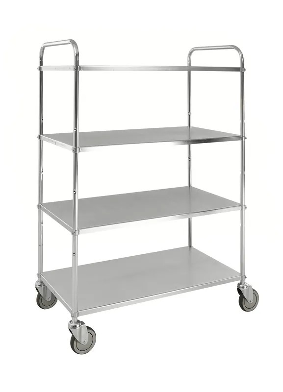 Markenprodukt Light shelf trolley, 4 shelves, Electro galvanised LxWxH (mm) 980x585x1445