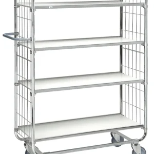 Beliebt Flexible shelf trolley with 4 shelves LxWxH(mm) 1395 x 470 x 1590 - Kongamek