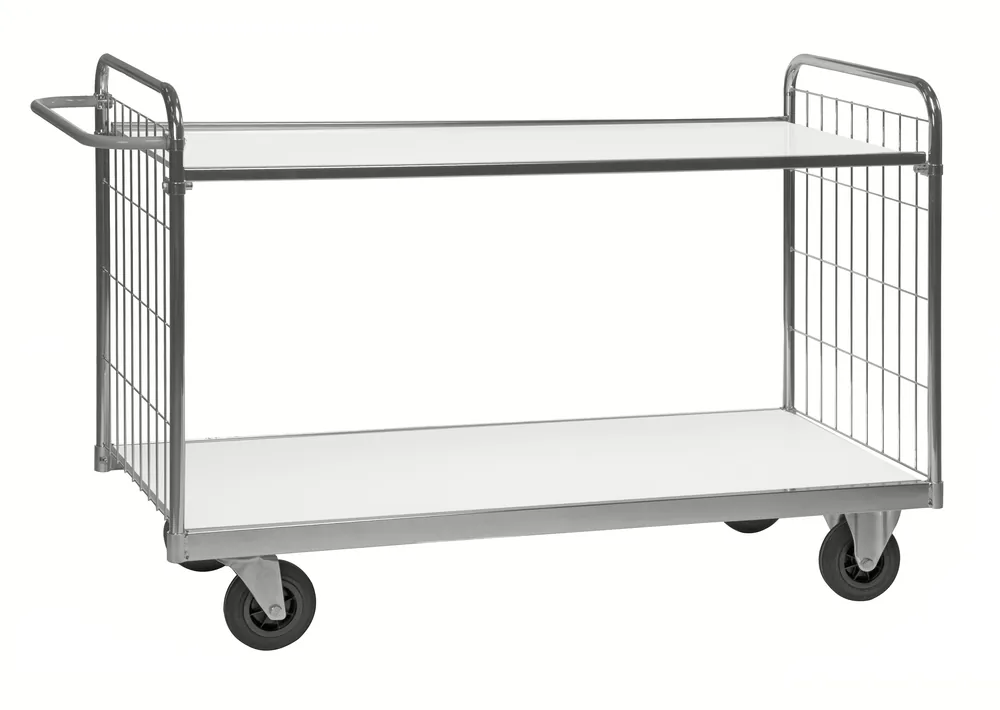 Sichere Zahlung Flexible shelf trolley L x W x H 1390 x 650 x 1025mm weight - Kongamek