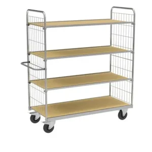 4 ESD adapted shelves L x W x H 1590 x 650 x 1695 mm - Kongamek Geprüft