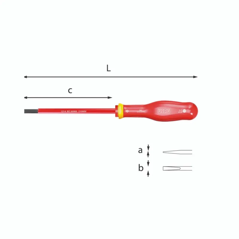 Meistverkauft Screwdrivers for slotted screws 1000 V - Usag 091