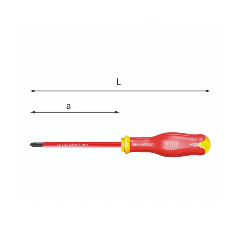 Wochenendangebot Screwdrivers for Phillips 1000V cross recessed screws - Usag 091 PH
