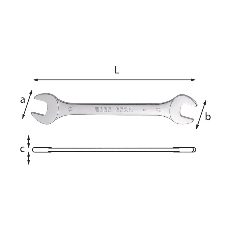 Echt Double open end wrenches - Usag 252 N