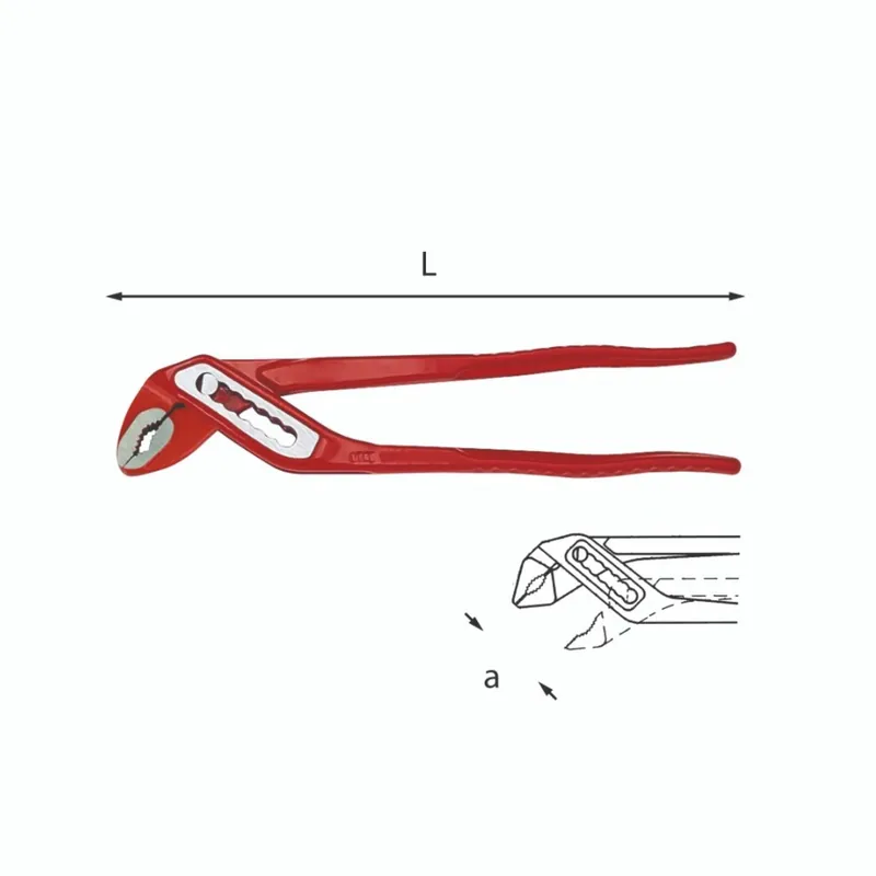 Markenprodukt Adjustable pliers with closed hinge - Usag 180 V