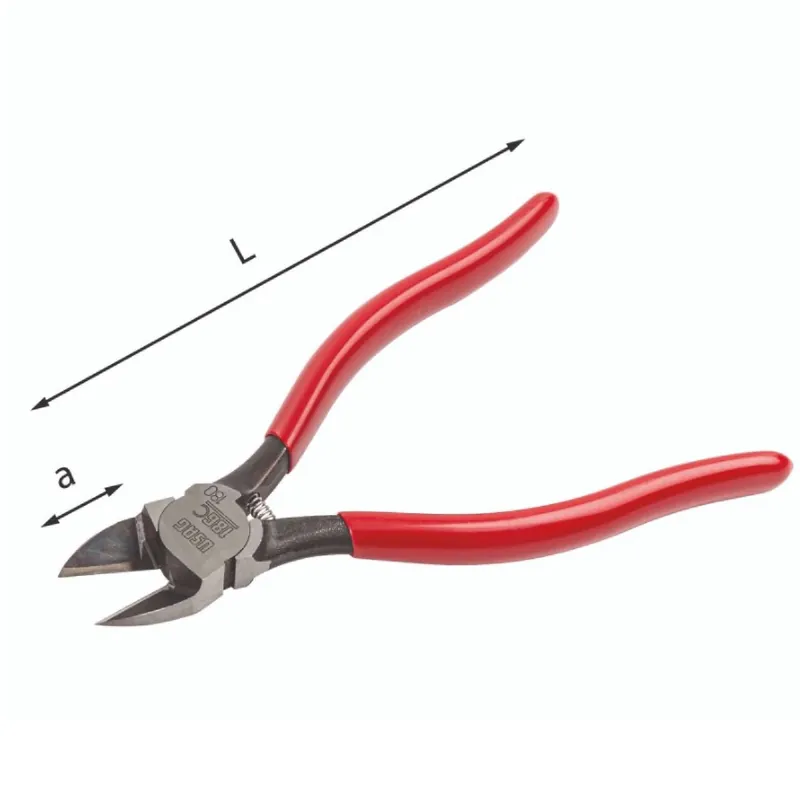 Diagonal flush cutting edge cutters for plastic materials - Usag 186 C Schneller Versand