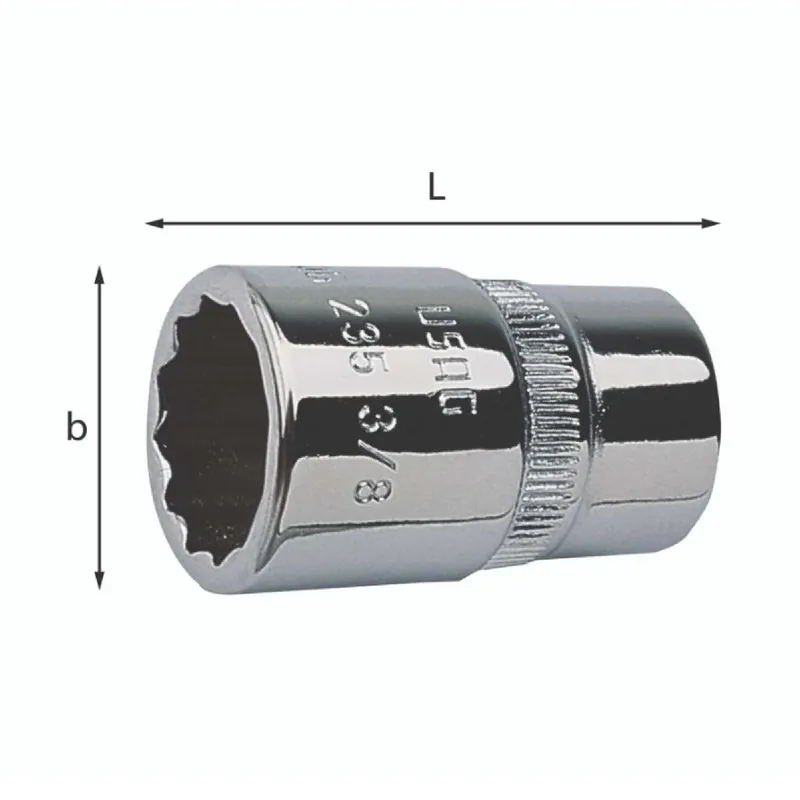 Neue Kollektion Inch socket wrench with polygonal mouth - Usag 235 3/8 P