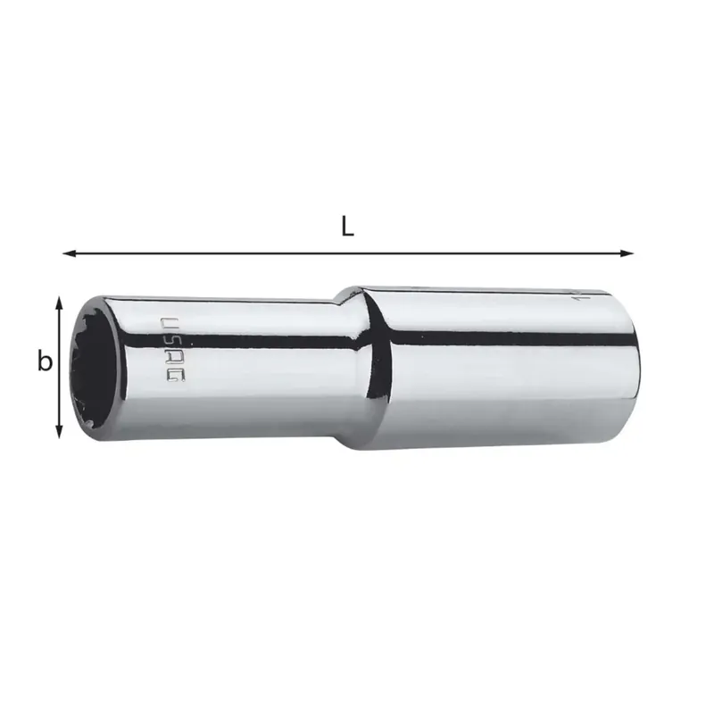 Long socket wrenches with polygonal mouth - 235 1/2 LN Usag Sonderaktion