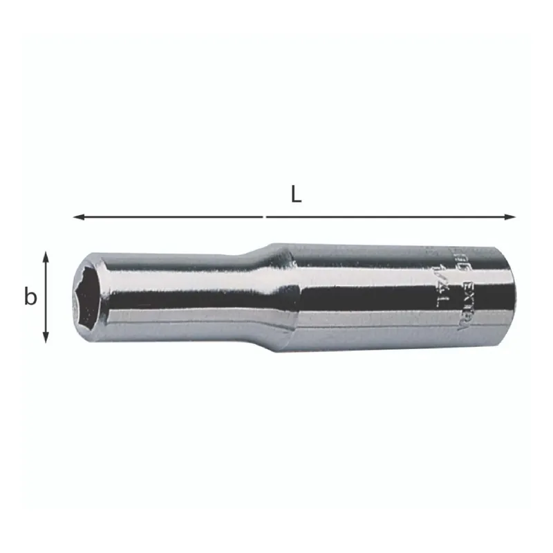 Sale Long socket wrench with hexagonal mouth - Usag 235 1/4 EL