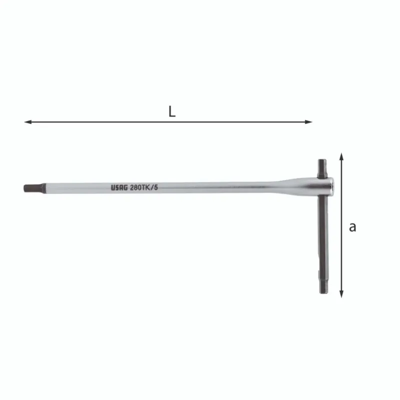 Wochenendangebot T-wrench with sliding sleeper - Usag 280 TK