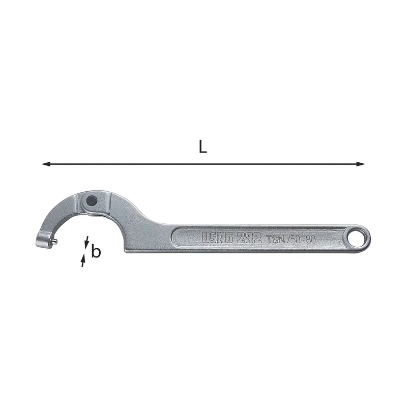 Top-Preis Jointed sector wrenches with round lug - Usag 282 TSN