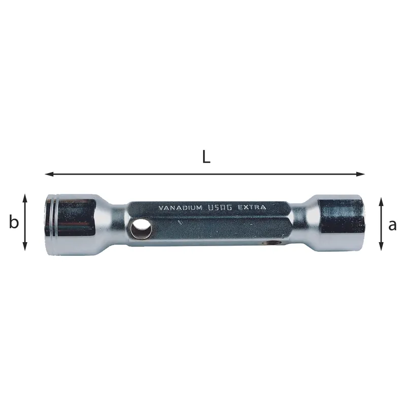 Rabatt Heavy duty double socket wrench - Usag 290E