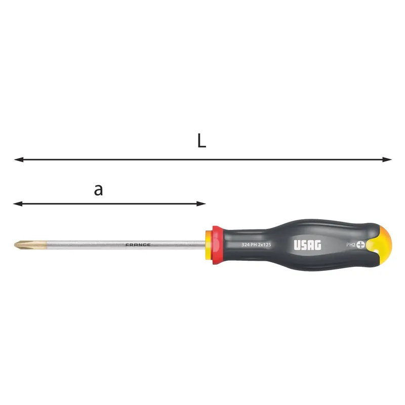 Screwdrivers for Phillips cross recessed screws - Usag 324 PH Heißes Angebot