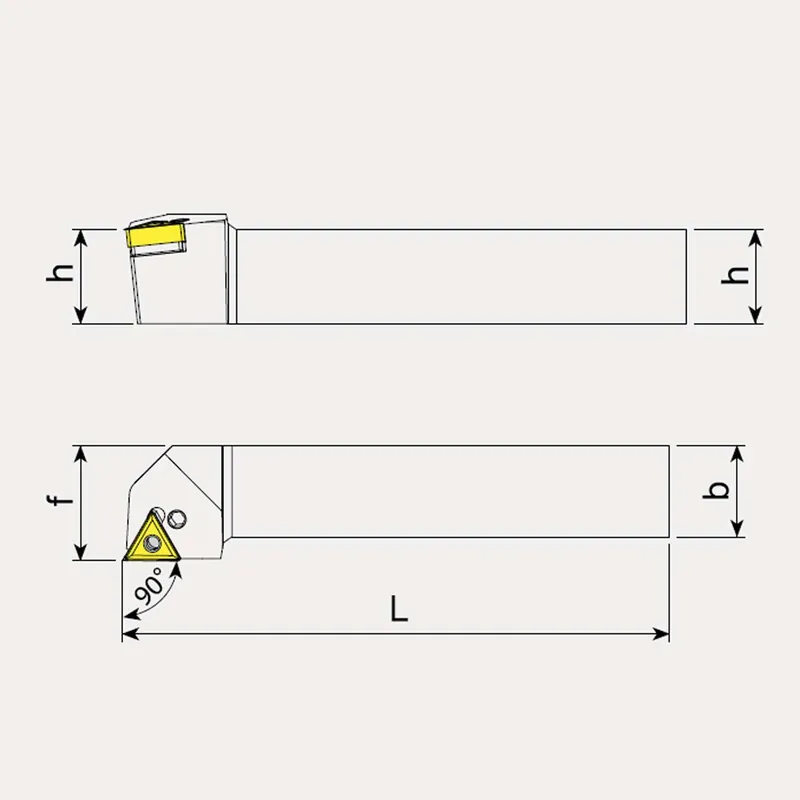 External Machining Toolholders, Negative Inserts - Talicarb PTGN-R Garantierte Lieferung