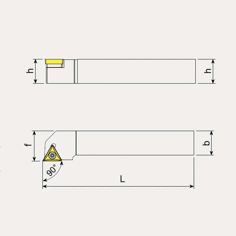 Abverkauf External Machining Toolholder, Right Hand - Positive Inserts - Talicarb STGCR