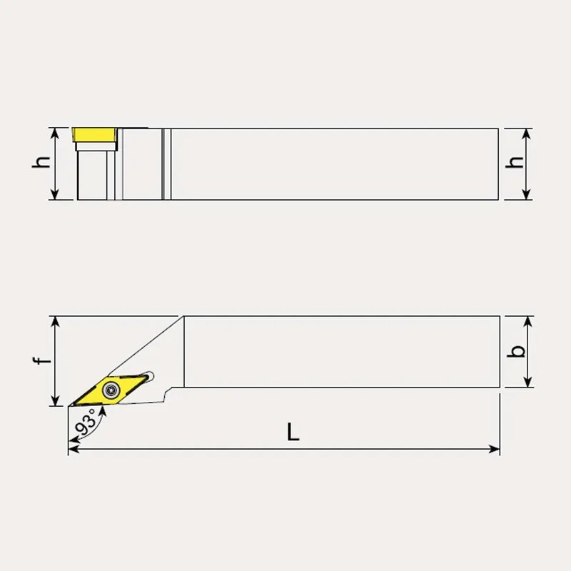 External Machining Toolholder, Left Hand - Positive Inserts - Talicarb SVJBL Super-Preis