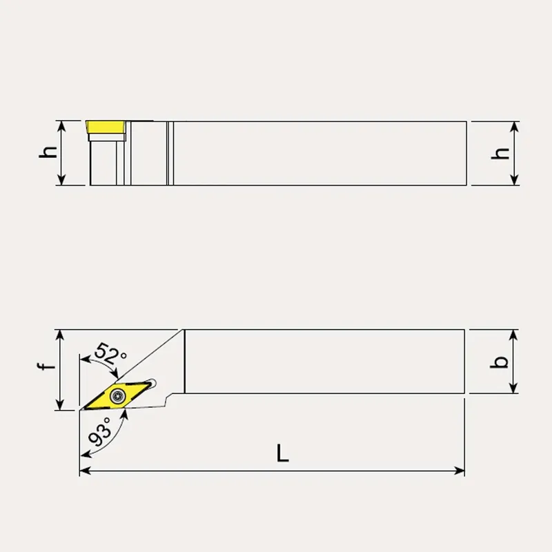 External Machining Toolholder, Left Hand - Positive Inserts - Talicarb SVJCL Bestpreis