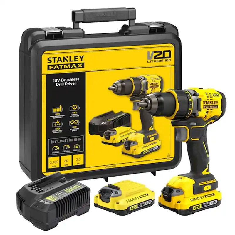 Begrenztes Angebot Cordless drill driver brushless 18V V20 Stanley Fatmax 2.0Ah SFMCD720D2K-QW