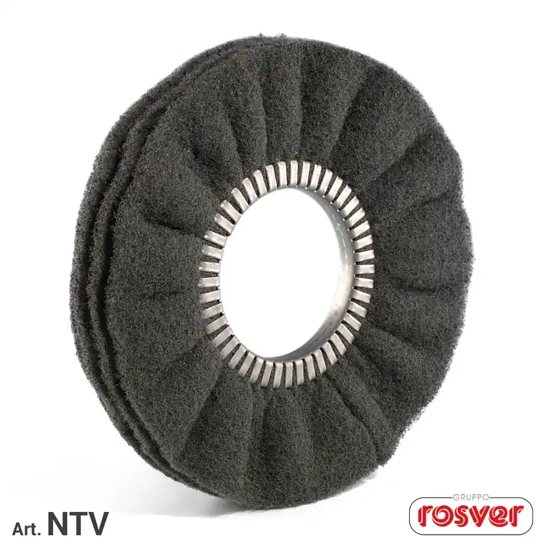 Non-woven ventilated discs D.350xF.130 with 4 flaps for matting and satin finishing Jetzt Bestellen