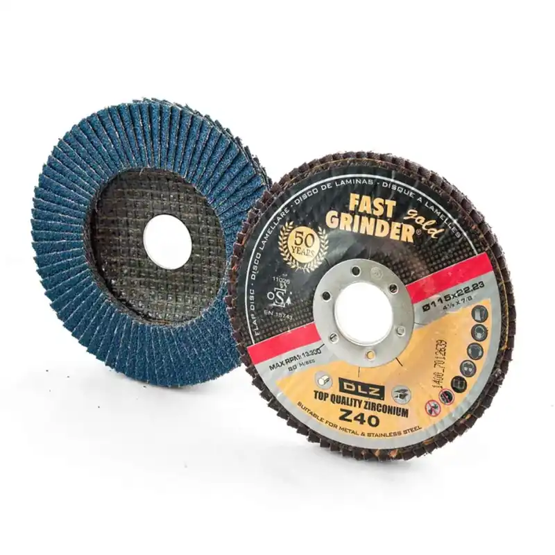 Zirconium flap discs. conico 125x22 grane (40-120) Rosver 10pz Top-Preis