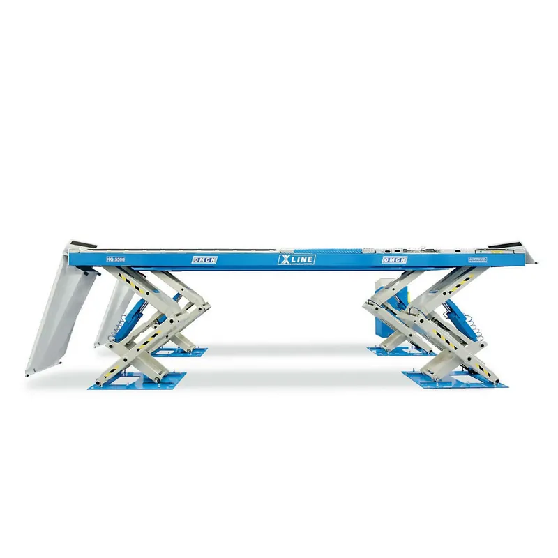 X-LINE electro-hydraulic floor lift 5500 kg capacity with 4000 kg capacity lift table - OMCN Top-Preis