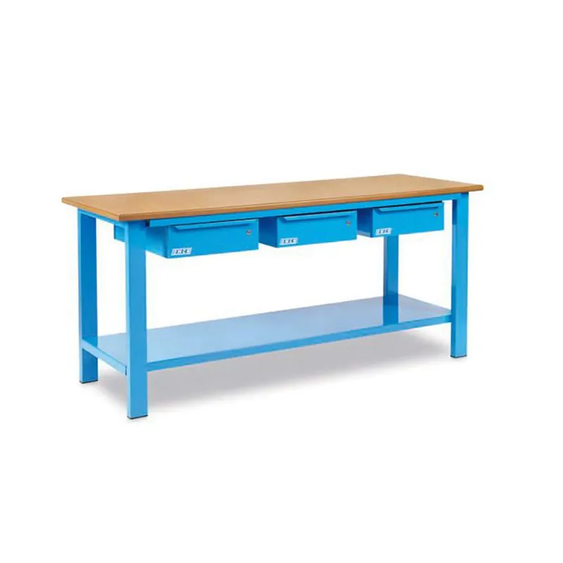 Workbench with 3 drawers and wooden top 2000X880X700mm - OMCN 1004/PL Markenware