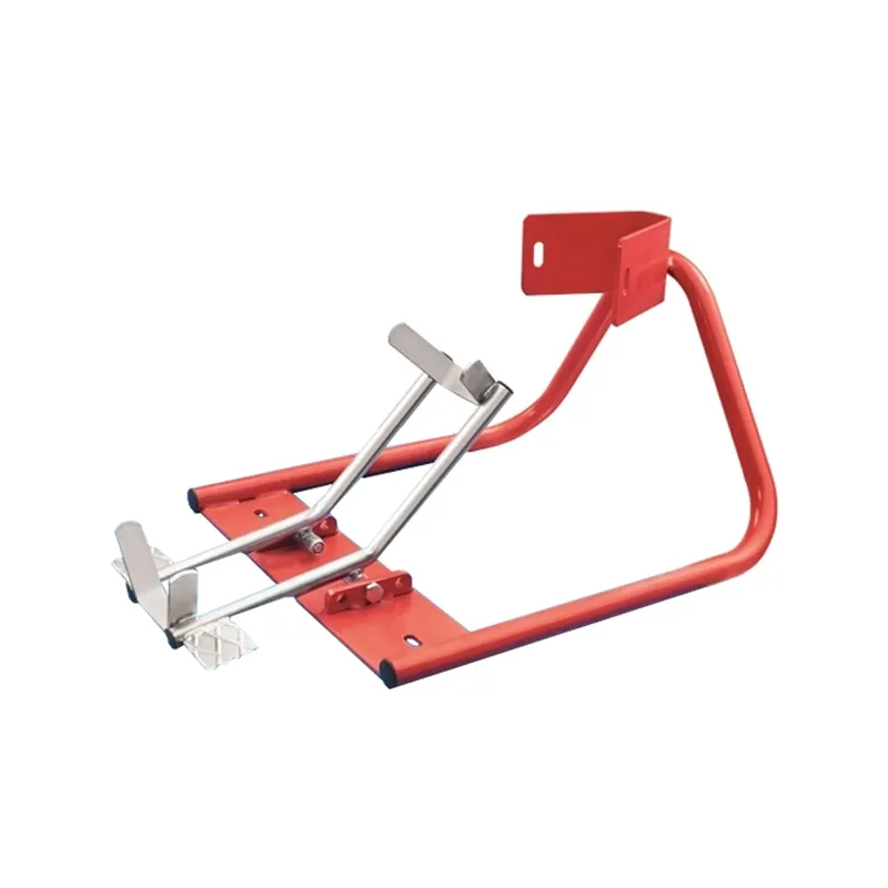 Zertifiziert Folding front wheel clamp for motorbike lifts - OMCN 563/A
