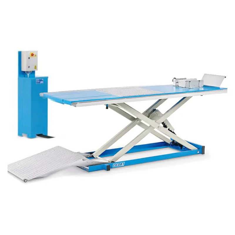Zertifiziert Motorbike Lifting Bridge 500 kg with electro-hydraulic floor pump OMCN 196/PL
