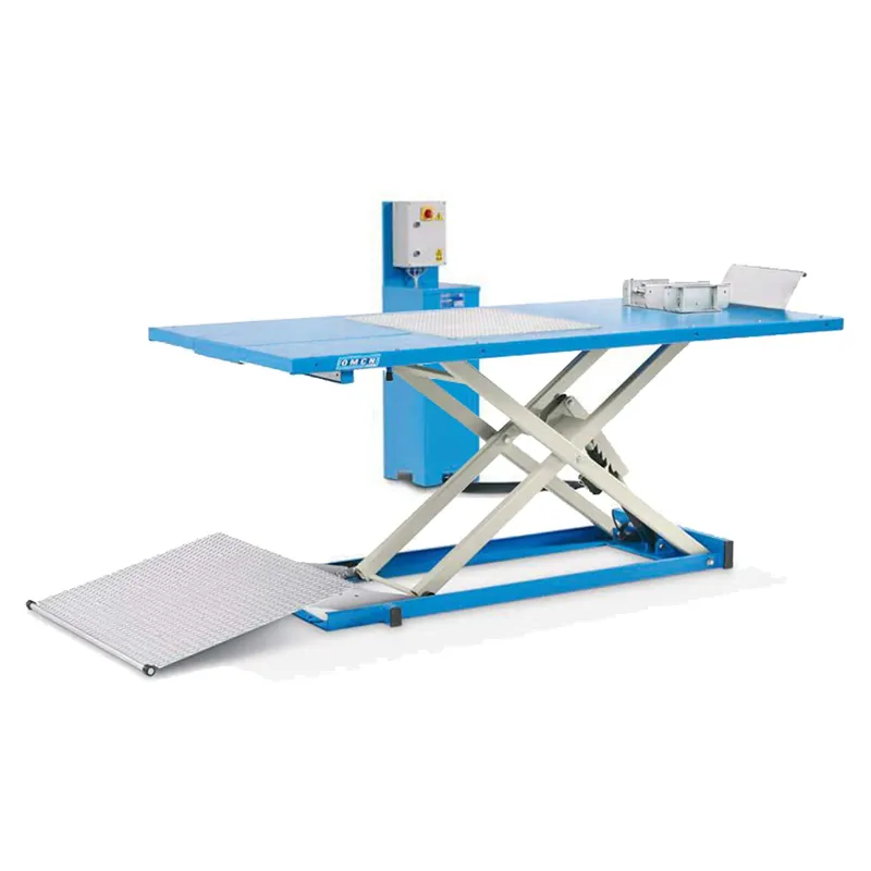 Zertifiziert Motorbike lift 500 kg concealed electro-hydraulic pump OMCN 196/MS-SP
