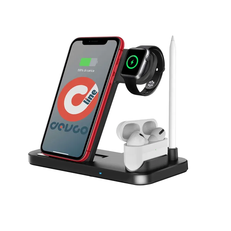 Neuheit 4-in-1 charging dock station compatible with iPhone / iWatch / AirPods / iPencil